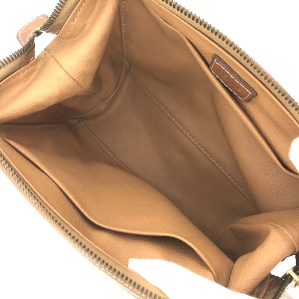 CELINE Macadam PVC Cosmetic Pouch Bag Brown/7BH0106 - Picture 7 of 8